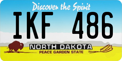 ND license plate IKF486