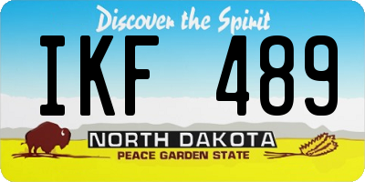 ND license plate IKF489