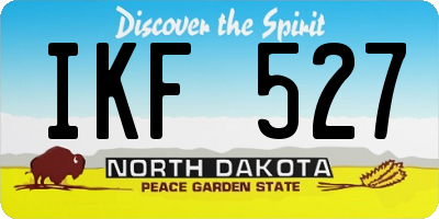 ND license plate IKF527