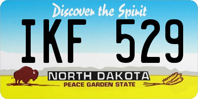 ND license plate IKF529