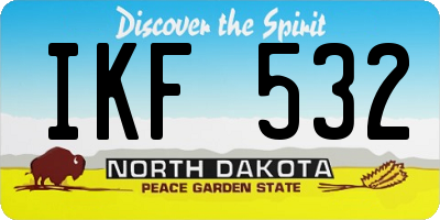 ND license plate IKF532
