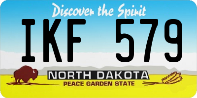 ND license plate IKF579