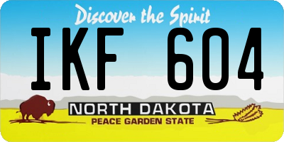 ND license plate IKF604