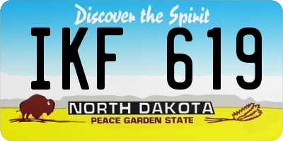 ND license plate IKF619