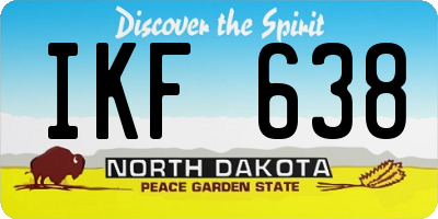 ND license plate IKF638