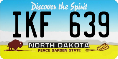 ND license plate IKF639