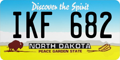 ND license plate IKF682