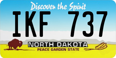 ND license plate IKF737