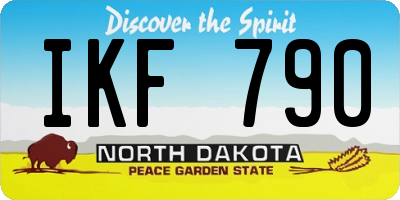 ND license plate IKF790