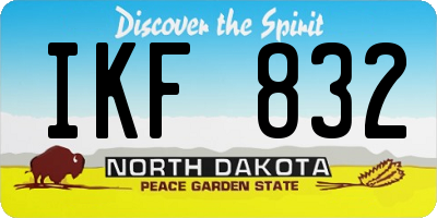 ND license plate IKF832