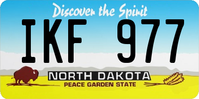 ND license plate IKF977