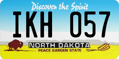 ND license plate IKH057