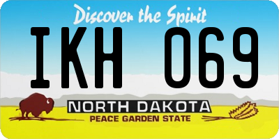 ND license plate IKH069