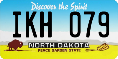 ND license plate IKH079