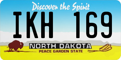 ND license plate IKH169