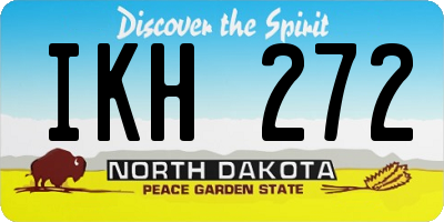 ND license plate IKH272