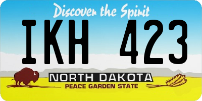 ND license plate IKH423