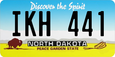 ND license plate IKH441