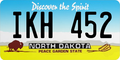 ND license plate IKH452