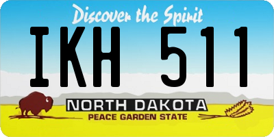 ND license plate IKH511