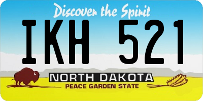 ND license plate IKH521