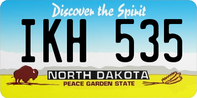 ND license plate IKH535