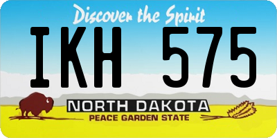 ND license plate IKH575