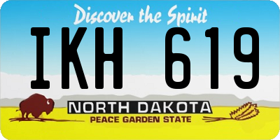 ND license plate IKH619