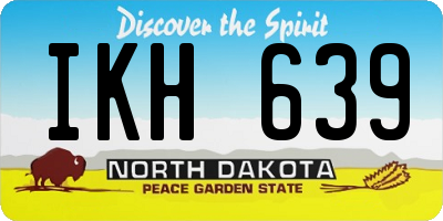 ND license plate IKH639