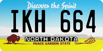 ND license plate IKH664