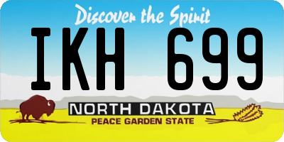 ND license plate IKH699
