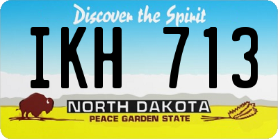 ND license plate IKH713