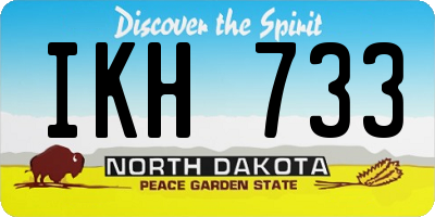 ND license plate IKH733