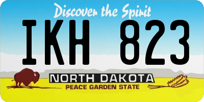 ND license plate IKH823