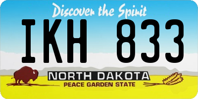 ND license plate IKH833