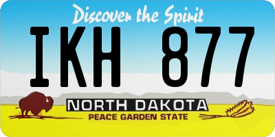 ND license plate IKH877