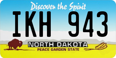 ND license plate IKH943