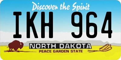 ND license plate IKH964