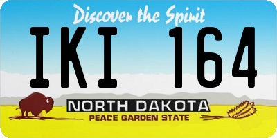 ND license plate IKI164