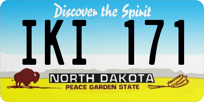 ND license plate IKI171