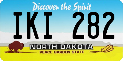 ND license plate IKI282