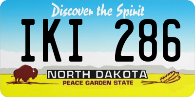 ND license plate IKI286