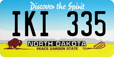 ND license plate IKI335