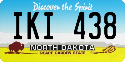 ND license plate IKI438