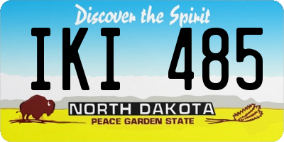 ND license plate IKI485