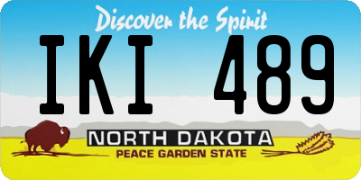 ND license plate IKI489