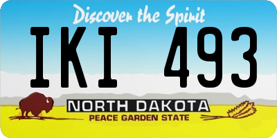 ND license plate IKI493