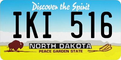 ND license plate IKI516