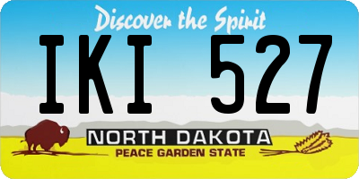 ND license plate IKI527