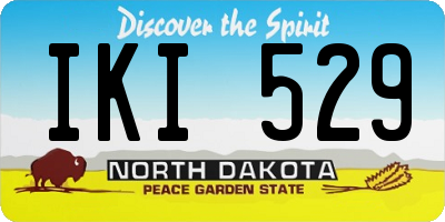 ND license plate IKI529